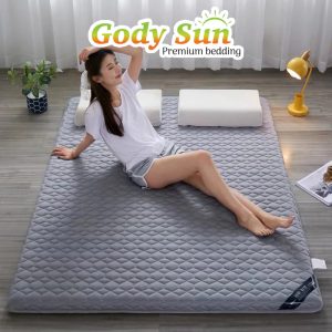 Nệm topper gấp gọn cao cấp trải giường trải sàn tiện lợi