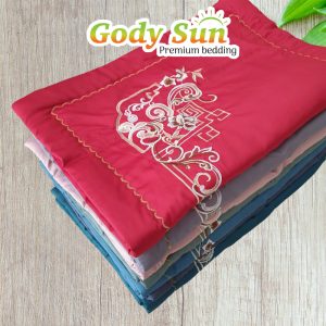 Vỏ gối phi lụa thêu họa tiết cao cấp kích thước 45×65cm
